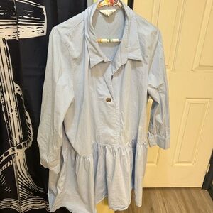 Tuckernuck Pomander place Blue Button-Up dress